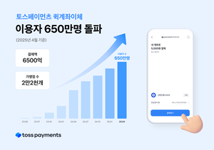 토스페이먼츠 ‘퀵계좌이체’ 출시 2년, 650만명 이용