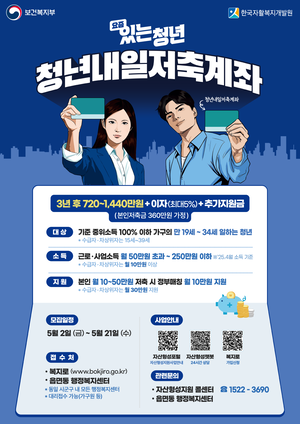 세종시 청년내일저축계좌 가입자 모집…‘만기 시 최대 1440만 원’