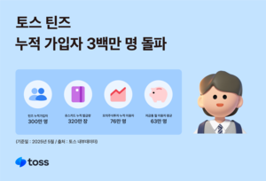 토스, 틴즈 가입 청소년 누적 300만명 돌파