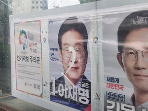 [대선 2025]찢고 낙서…선거 벽보 훼손, 형사처벌 받는다