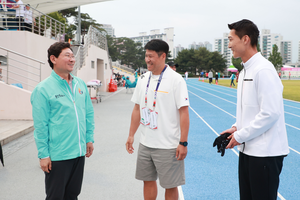 이상일, 높이뛰기 우상혁 선수에 ‘로마 다이아몬드리그 우승’ 축하 전화