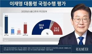 [에너지경제 여론조사]李 대통령 첫 국정지지율 58.6%…민주 49.9% vs 국힘 30.4%