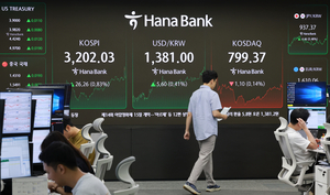 [시황] 코스피 3200선 탈환…외국인 매수에 힘입어 3년 10개월 만에 회복