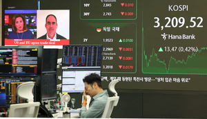 [마감시황] 삼성전자 7만원 돌파에 코스피 3210선 회복