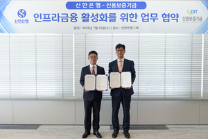 신용보증기금-신한은행, 인프라금융 활성화 위해 ‘맞손’