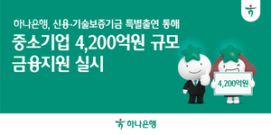 [은행권 풍향계] 하나은행 4200억원 규모 금융지원 시행 外