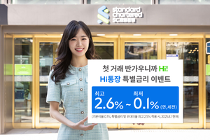 SC제일은행, ‘Hi(하이)통장’ 특별금리 이벤트...세부 조건 보니