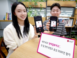 LGU+ ‘안티딥보이스’, 한 달 만에 위변조 음성 5500건 탐지