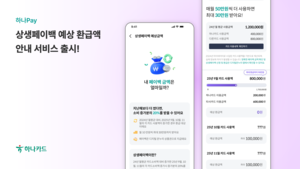 하나카드, ‘상생페이백 예상 환급액 안내 서비스’ 출시…최대 30만원