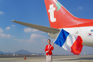 티웨이항공, 인천-파리 취항 1주년…누적 탑승객 10만명↑