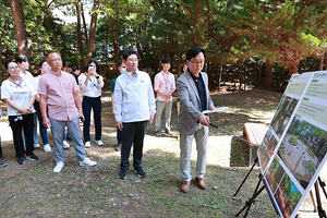 이상일 “맨발길, 시민 건강위해 예산 더 확보해 많이 만들겠다”