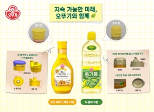식용유 뚜껑 바꾸니…오뚜기, 플라스틱 사용소비자 편의성↑