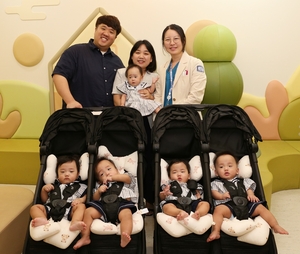 서울성모병원 다섯 쌍둥이 “우리 같이 잘 놀아요”
