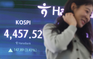 [마감시황] 외국인 자금 몰리며 코스피 4450선 안착…삼전·하이닉스 질주