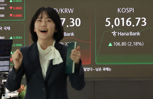 [마감시황] 코스피 장중 5000선 돌파했지만…차익 실현에 상승폭 반납
