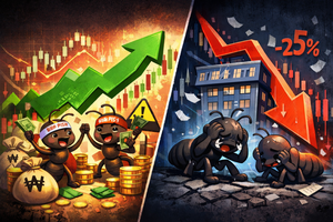 [이슈+] 고위험에 베팅하는 개미들, 금투협 사이트에 ‘바글바글’…코스닥 레버리지↑, 인버스 ETF↓