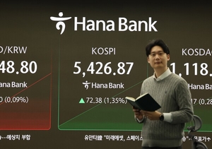 [개장시황] 美 증시 흔들려도 굳건한 K-증시...코스피 사상 첫 5400선 돌파