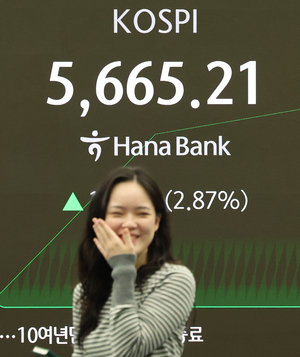 [개장시황] 코스피, 美 AI·반도체주 반등 훈풍에 5600선 첫 돌파…반도체·조선 강세