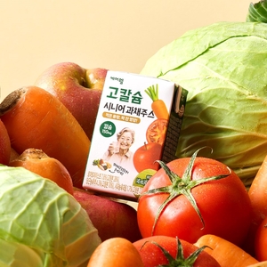 케어웰, 섬유질·비타민 담긴 뿌리채소 11종 함유 ‘고칼슘 시니어 과채주스’ 출시