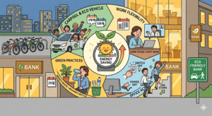 “차도 쉬고, 전기도 쉰다”…은행권의 에너지 절약법