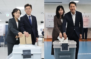 ‘李 힘싣기’ vs ‘李 독주견제’…사전투표 첫날 여야 총출동