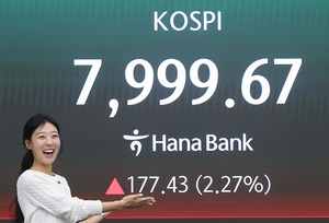 코스피 7999 ‘터치’…개인 사고 외국인 팔고[개장시황]