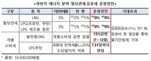 7월부터 LNG 등 ‘할당관세’ 0% 적용…“수입가격 낮춰 물가 관리”