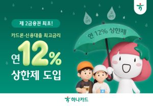 [카드사 풍향계] 하나카드, 카드론·신용대출 금리 연 12%로 제한 外