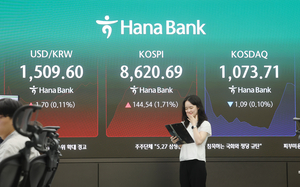 코스피 사상 첫 8600돌파…개인·기관 사고 외국인 팔고[개장시황]