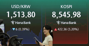 중동 전쟁 종전 소식에 코스피 5.2% 상승…외국인 이틀 연속 순매수[마감시황]
