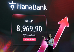 [속보] 코스피, 장중 사상 첫 9000 돌파
