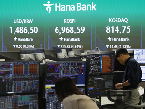 코스피 7000선 내주며 약세 출발…코스닥도 동반 약세[개장시황]