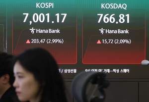 코스피, 장 초반 7000선 회복…삼성전자·SK하이닉스 4% 급등[개장시황]