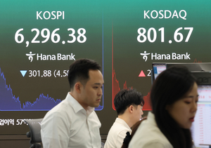 코스피, 반도체 차익실현에 4%대 급락…코스닥은 800선 지켜내[마감시황]