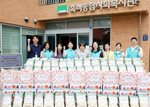 KT알파, 동작구 취약계층 200가구에 명절선물 전달