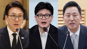 차기 대통령감 선호도…김민석·한동훈·오세훈 ‘삼파전’