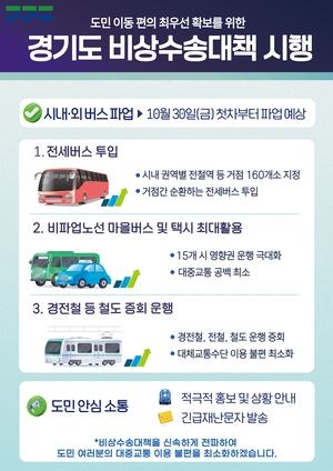 경기 버스 30일 파업 예고…15개 시 출퇴근길 교통대란 비상