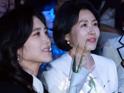 여성기업주간 개막식에 나란히 앉은 김혜경 여사·이부진 사장