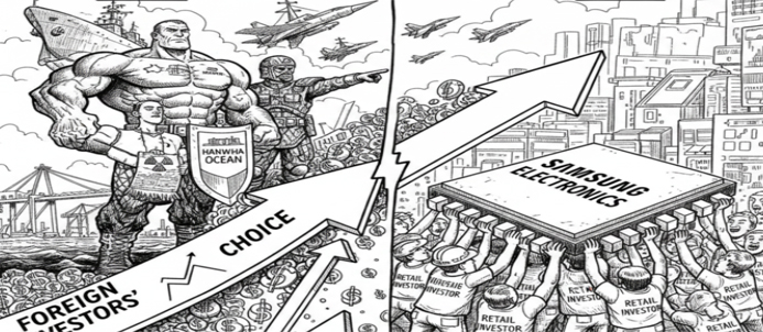 개미는 반도체, 외인은 ‘조·방·원’…매수 방향 갈렸다