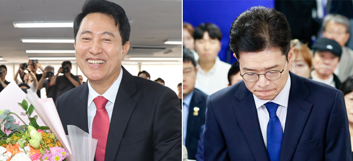 오세훈, 0.6%p차 서울시장 당선…정원오 공식 승복