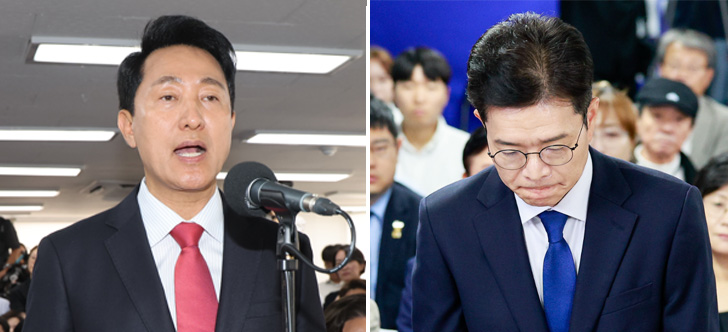 오세훈, 0.6%p차 서울시장 당선…정원오 공식 승복