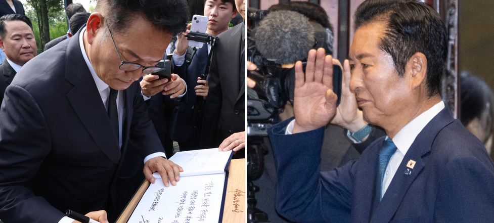 봉하 간 송영길, 맞받은 정청래…與 ‘친노 적통’ 경쟁